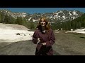 pink colored snow forms in utah