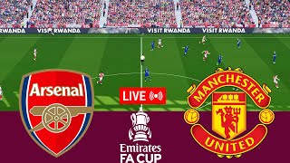 [LIVE] Arsenal vs Manchester United FA Cup 24/25 Full Match - Video Game Simulation