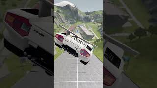 Lamborghini Countach Beamng Drive Crash Jump #shorts