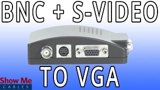 BNC \u0026 S-Video To VGA Converter - Quickly Change Video Signals #47-300-008