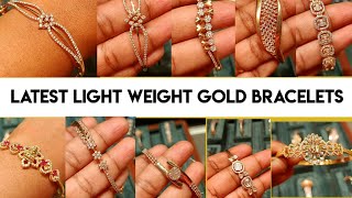 latest light weight gold bangle bracelets designs with weight #ladiesbracelets #cmrjewellers