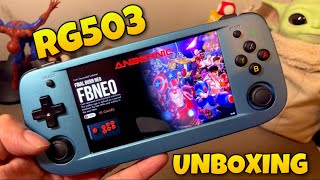 ANBERNIC RG503 - IMPRESSIONA COM TELA DE OLED - UNBOXING