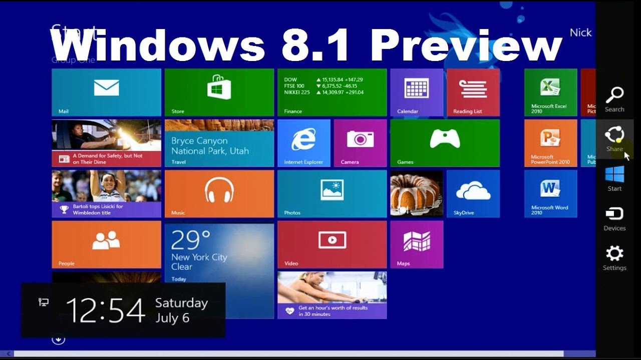 Windows 8 1 Preview Tricks Tutorial Review Beginners Video Guide