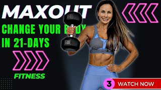 KILLER HIIT Workout to MAXOUT Fat Burn: Cardio, Total Body Strength & Abs | 21-Day MAXOUT Challenge