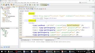 MegaBytes- Advance Java: current time using java bean