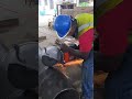 cutting with a demo saw