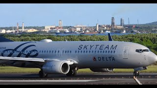 [4K] V.C Bird Int'l Airport (TAPA/ANU) Planespotting Compilation - Landings \u0026 Takeoffs