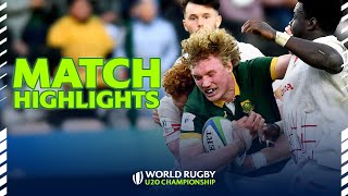Baby Boks take THIRD PLACE | South Africa v England Highlights | World Rugby U20 Championship