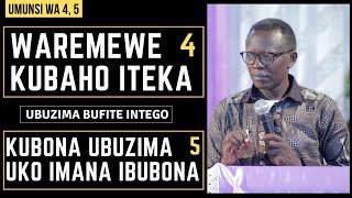 UMUNSI WA 4\u00265 WAREMEWE KUBAHO ITEKA | KUBONA UBUZIMA UKO IMANA IBUBONA - Rev. Dr. Antoine RUTAYISIRE