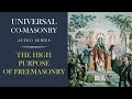 The High Purpose of Freemasonry