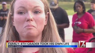 Grieving NC mother says 13-year-old son dealt with bullying, died by suicide