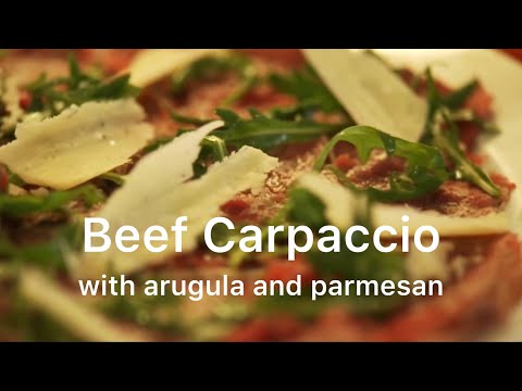 Easy Beef Carpaccio With Arugula Recipe