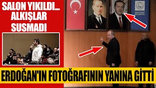 Muharrem İnce Erdoğan'ın fotoğrafının yanına gitti, bakın ne dedi? Salon yıkıldı...