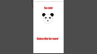 Draw a Cute PANDA with Python | #shorts #python #programming