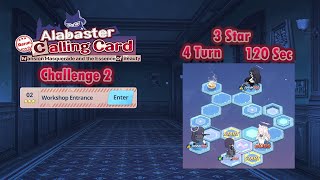 Blue Archive Global - Alabaster Calling Card Rerun Challenge 2 (3 Star, 4 Turn & 120 Sec Clear)