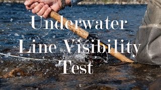 Underwater Salmon Lines Visibility Test.