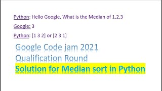 Python solution: Google CodeJam - 2021 - Median Sort