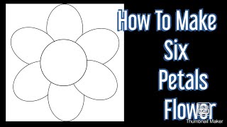 DIY | How To Make Six Petals Flower I Easy Paper Flower I Six Petal Paper Flower Cutting ✂️