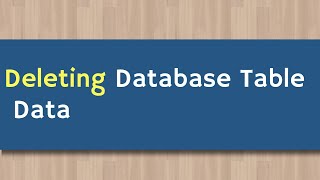 PHP MySQL DELETE Query | delete data php mysql | PHP Tutorial For Beginners