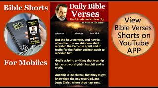02 | Scourby Bible Short | Audio Bible with TEXT | John | # Shorts  #youtubeshorts
