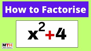 How to Factor x^2+4 || x2+4 Factorise