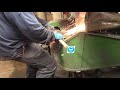 axe forging at wetterlings axe factory sweden