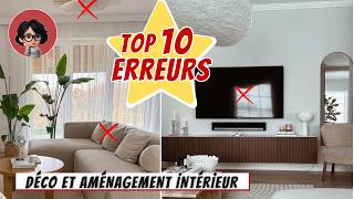 TOP 10 des erreurs qui ruinent ta déco et ton aménagement