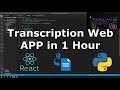 Coding a Transcription Web App in ONLY 1 Hour | ASMR Programming  ( No Talking )