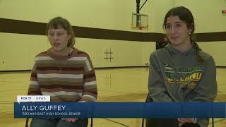 Video of blind Zeeland high schooler sinking basket goes viral