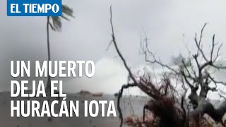 Un muerto deja el huracán Iota
