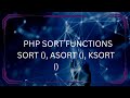 PHP Sorting Made Easy!!!! PHP sort array