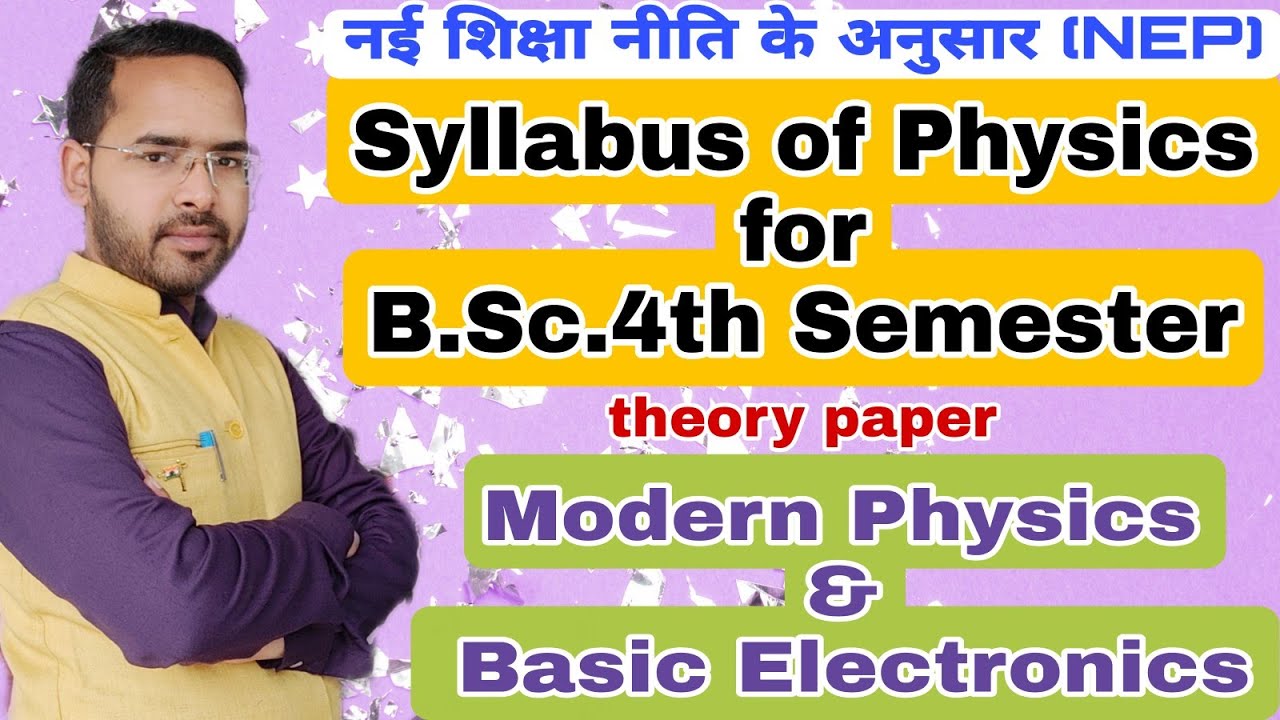 B.Sc.4th Semester Physics Syllabus|by Navneet Gautam| - YouTube