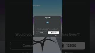 Buying the *NEW* Limited Snowflake Eyes in Roblox!!!