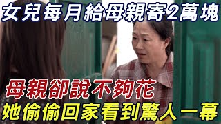 女兒每月給母親寄20000元生活費，母親卻說不夠用，女兒悄悄回家看到一幕，徹底嚇懵了！ |三味書屋