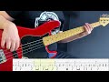 Bruno Mars ft. Mark Ronson - Uptown Funk (bass cover)(play-along with tabs)