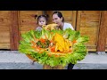 Harvesting pumpkins to sell - Cooking delicious food with my daughter at the farm