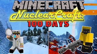 I Survived 100 Days as a NUCLEAR ENGINEER - NUCLEARCRAFT OVERHAUL VS PARASITES in Minecraft Hardcore
