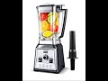 AMZCHEF 2000W Blender Smoothie, Mixeur Multifonction, Mixeur Puissant avec 8 Vitesses Réglables