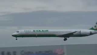 長榮航空 Eva Air MD-90-30(B-17917) B7-192 重慶(CKG)→桃園(TPE) landing