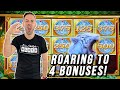 ROARING to 4 BONUSES ➚ $125 a SPIN on Mighty Cash