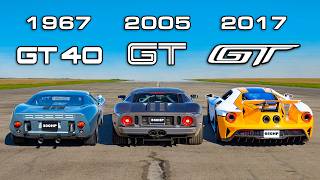 Ford GT Generations DRAG RACE