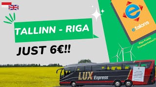 Tallinn to Riga Journey by Lux Express Bus  🇪🇪  🇱🇻