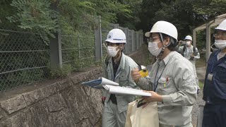 梅雨や台風による土砂災害に備え　岡山市の職員らが危険箇所を点検