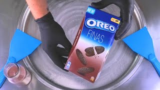 Chocolate amp OREO Ice Cream Rolls How To Make Fried Ice Cream Out Of Oreo Finas Cookies Food ASMR