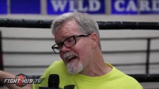 Freddie Roach "Canelo's size, strength will break Khan down. Khan has to box perfect fight"