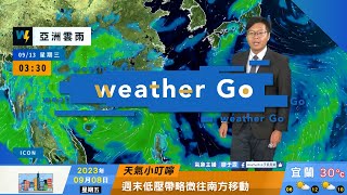 2023/09/08 低壓帶略往南移動 大台北天氣好轉 中南部較不穩定