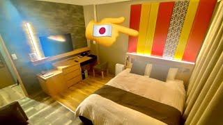 茨城土浦のオシャレな模様がある格安ホテル個室に宿泊😴🛏してきた【1人旅】