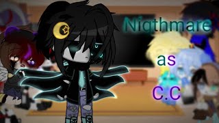 Sans au reagindo a Nigthmare as C.C