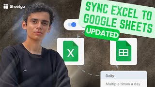 How to sync Excel to Google Sheets automatically