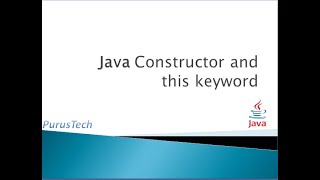 Constructor And This Keyword_ Part-15_Java Tutorial for Beginners